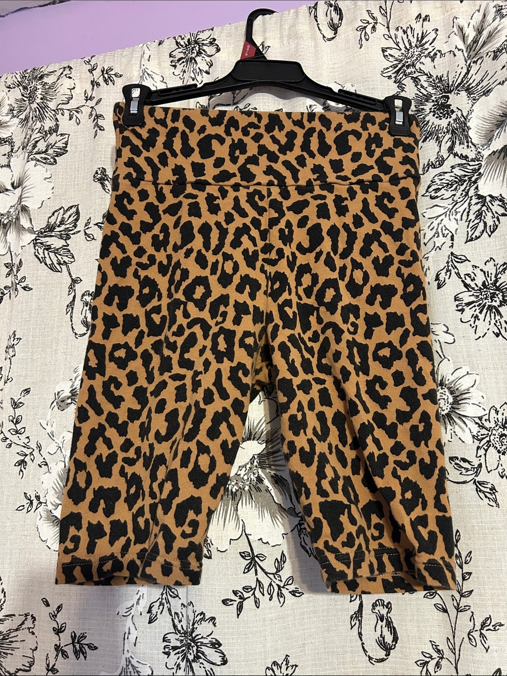wild fable Black and Brown Leopard Print Bike Shorts
